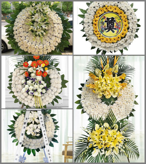 四川成都新都区清流镇九龙村花圈速递